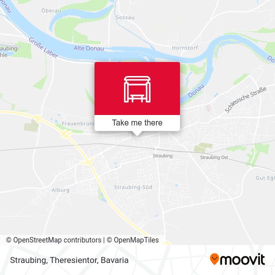 Straubing, Theresientor map