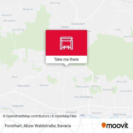 Forsthart, Abzw Waldstraße map
