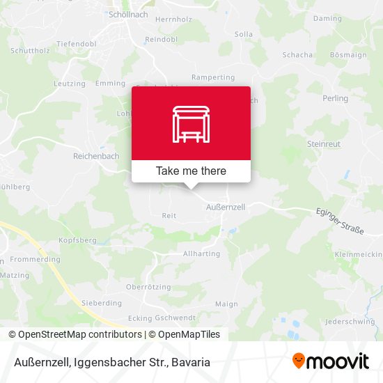 Карта Außernzell, Iggensbacher Str.