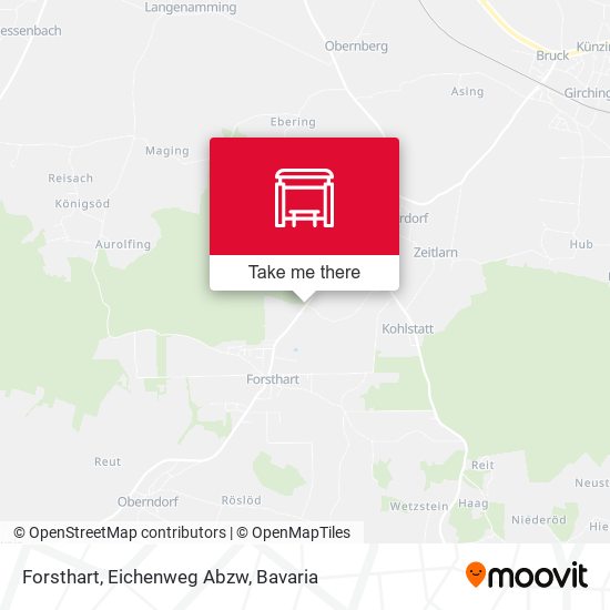 Forsthart, Eichenweg Abzw map