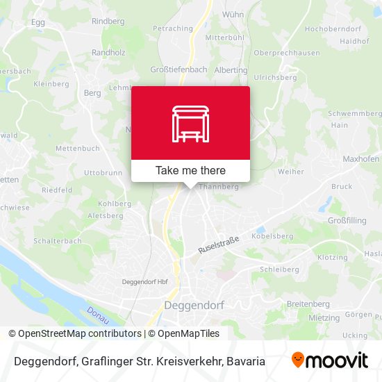 Deggendorf, Graflinger Str. Kreisverkehr map