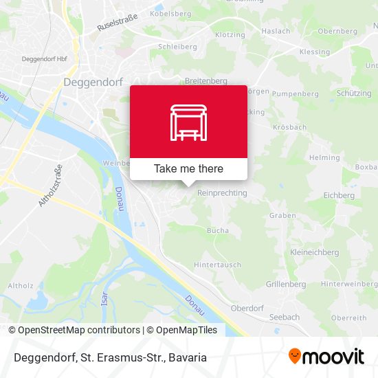 Deggendorf, St. Erasmus-Str. map