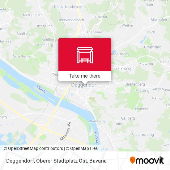 Deggendorf, Oberer Stadtplatz Ost map