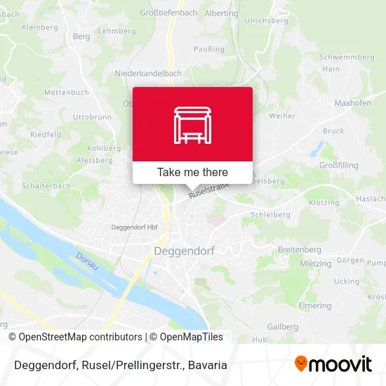 Карта Deggendorf, Rusel / Prellingerstr.
