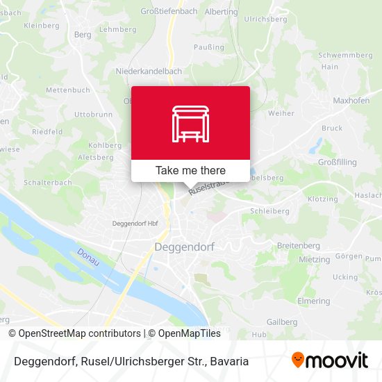 Deggendorf, Rusel / Ulrichsberger Str. map