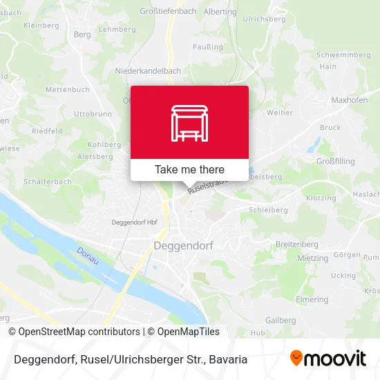 Карта Deggendorf, Rusel / Ulrichsberger Str.