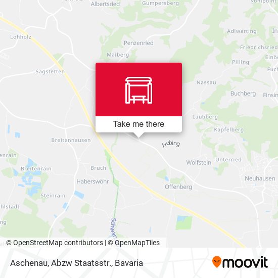 Aschenau, Abzw Staatsstr. map