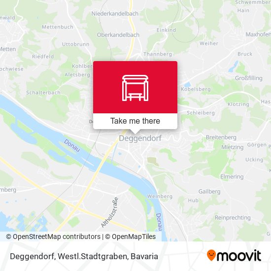 Deggendorf, Westl.Stadtgraben map
