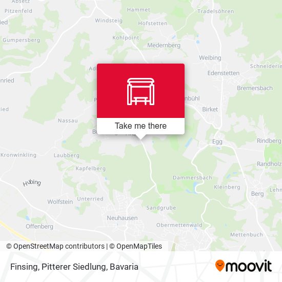 Finsing, Pitterer Siedlung map