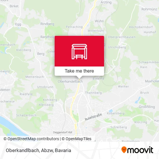 Карта Oberkandlbach, Abzw