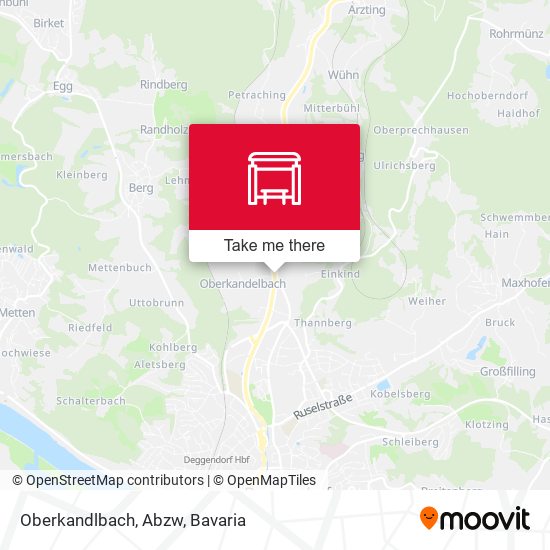 Oberkandlbach, Abzw map