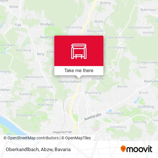 Карта Oberkandlbach, Abzw