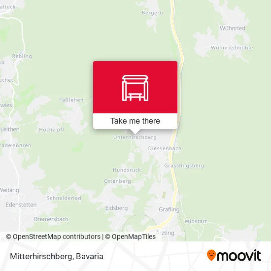 Карта Mitterhirschberg