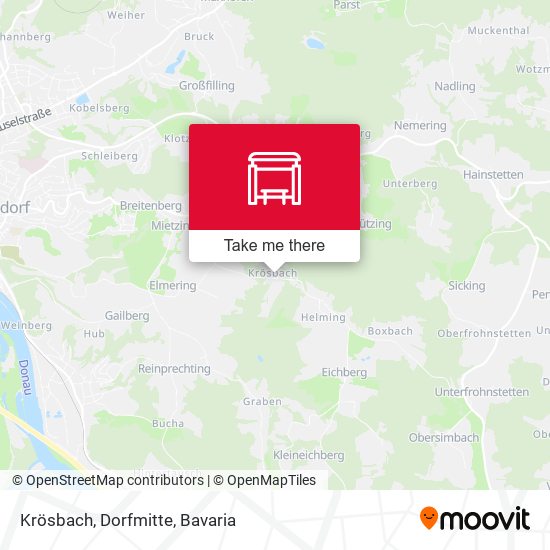 Krösbach, Dorfmitte map