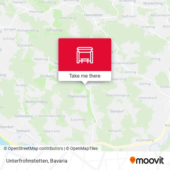 Карта Unterfrohnstetten