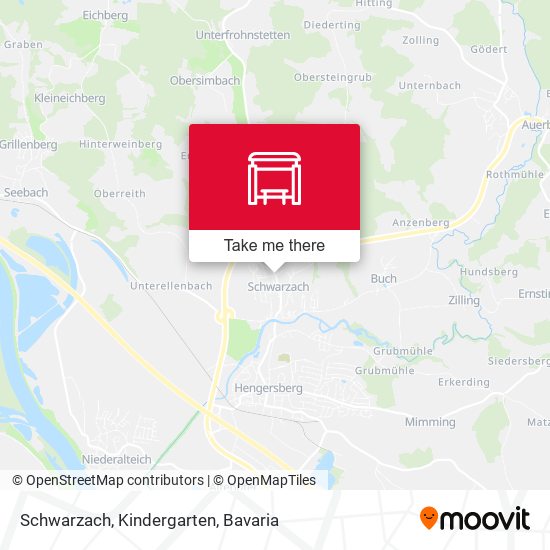 Schwarzach, Kindergarten map