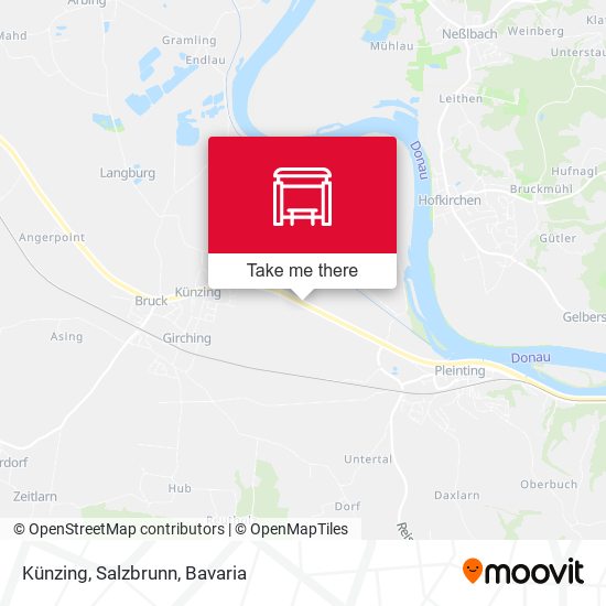 Künzing, Salzbrunn map