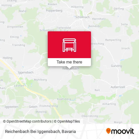 Карта Reichenbach Bei Iggensbach