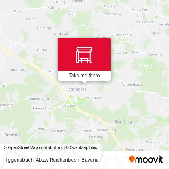 Карта Iggensbach, Abzw Reichenbach