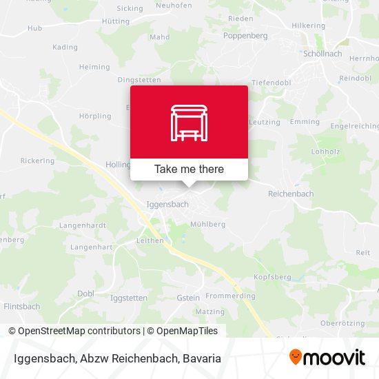 Iggensbach, Abzw Reichenbach map