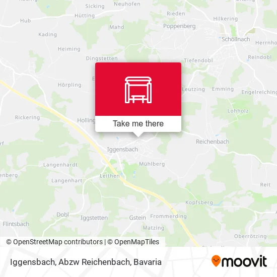 Карта Iggensbach, Abzw Reichenbach