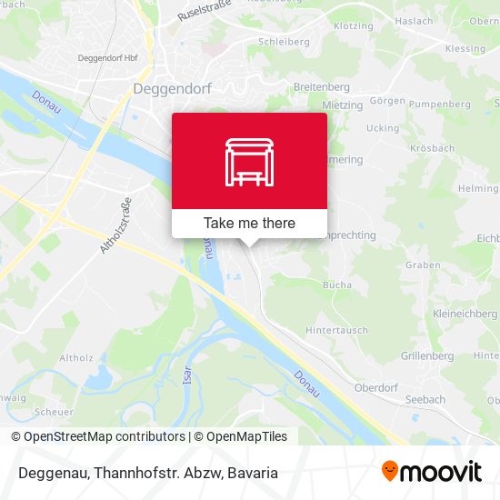 Deggenau, Thannhofstr. Abzw map