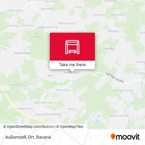 Карта Außernzell, Ort