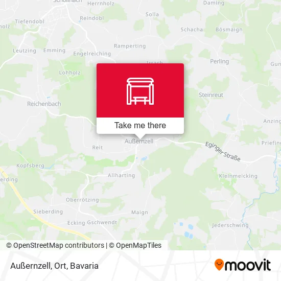 Карта Außernzell, Ort