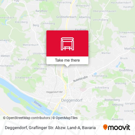 Deggendorf, Graflinger Str. Abzw. Land-A map