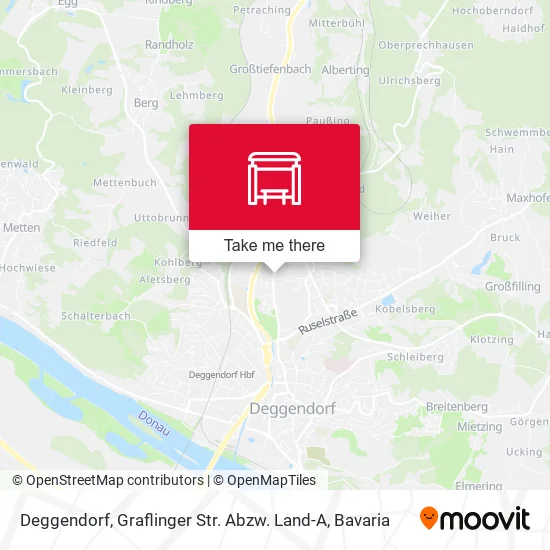 Карта Deggendorf, Graflinger Str. Abzw. Land-A