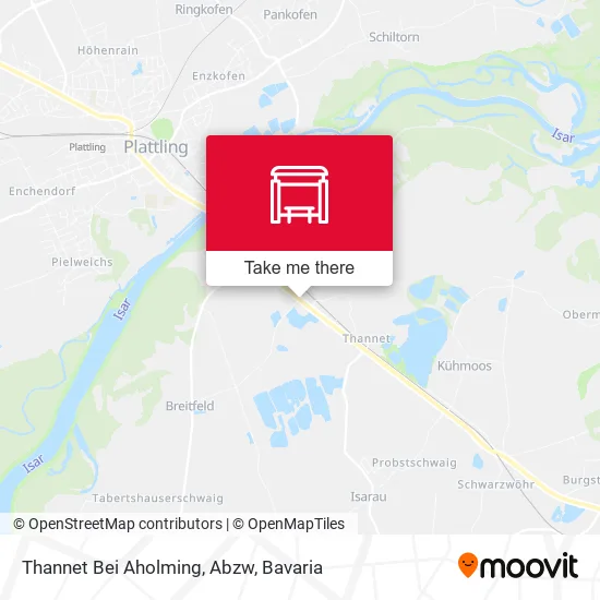 Карта Thannet Bei Aholming, Abzw