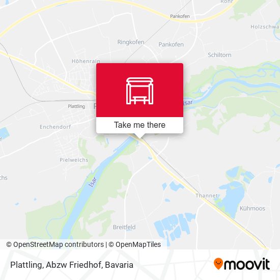 Plattling, Abzw Friedhof map