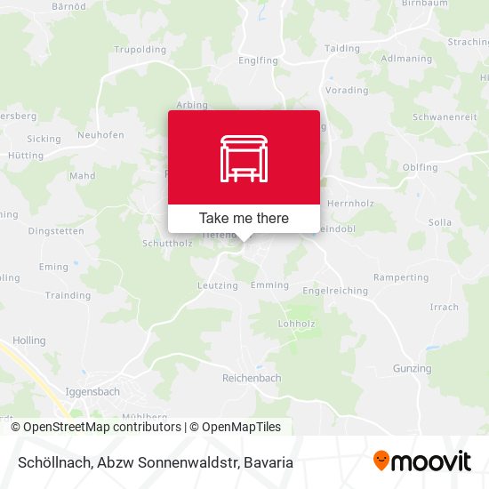 Schöllnach, Abzw Sonnenwaldstr map