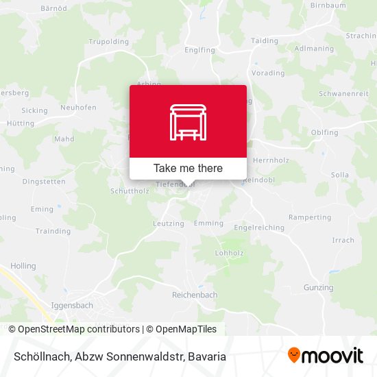 Schöllnach, Abzw Sonnenwaldstr map