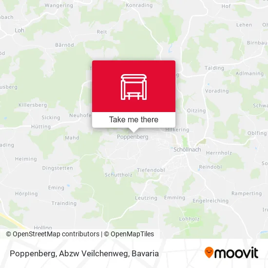 Карта Poppenberg, Abzw Veilchenweg