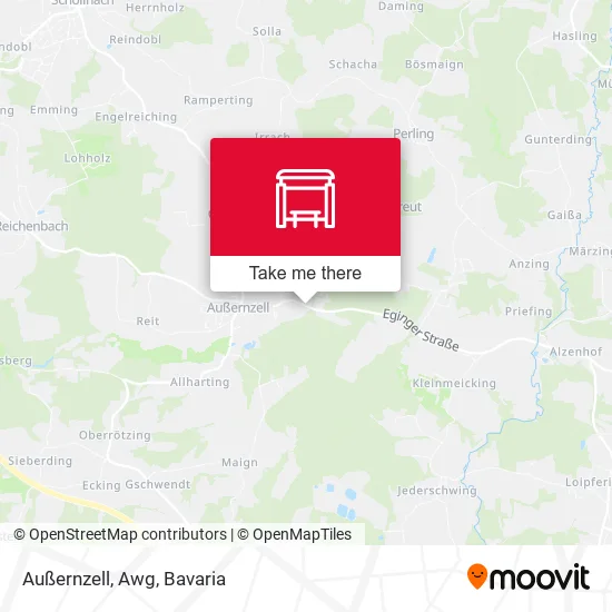 Карта Außernzell, Awg