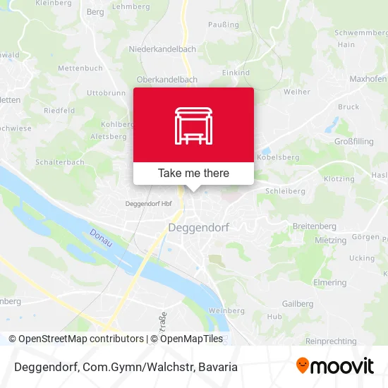 Карта Deggendorf, Com.Gymn/Walchstr