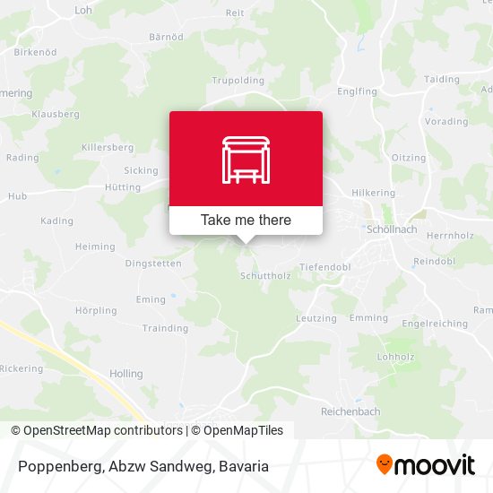 Poppenberg, Abzw Sandweg map