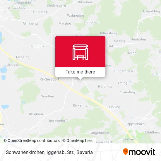 Карта Schwanenkirchen, Iggensb. Str.