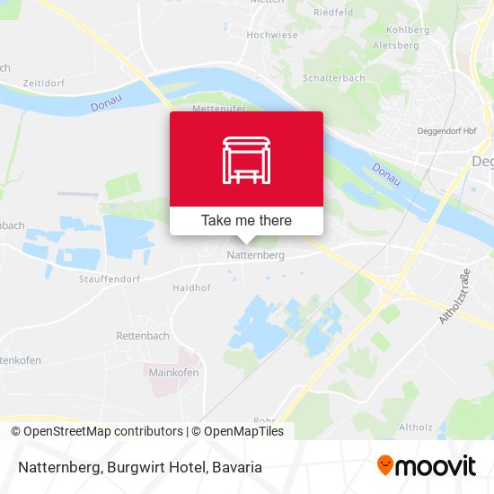 Natternberg, Burgwirt Hotel map