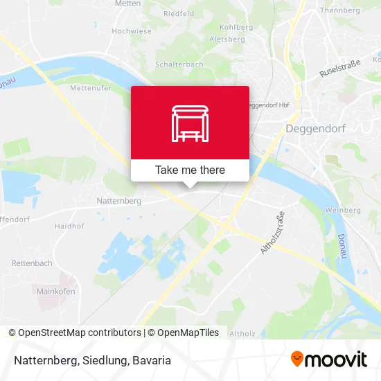Карта Natternberg, Siedlung
