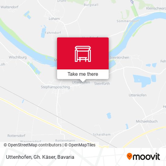 Uttenhofen, Gh. Käser map