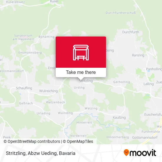 Карта Stritzling, Abzw Ueding