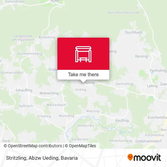 Карта Stritzling, Abzw Ueding