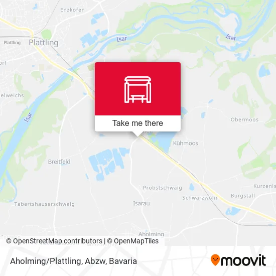Карта Aholming/Plattling, Abzw