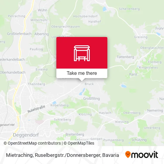 Карта Mietraching, Ruselbergstr. / Donnersberger