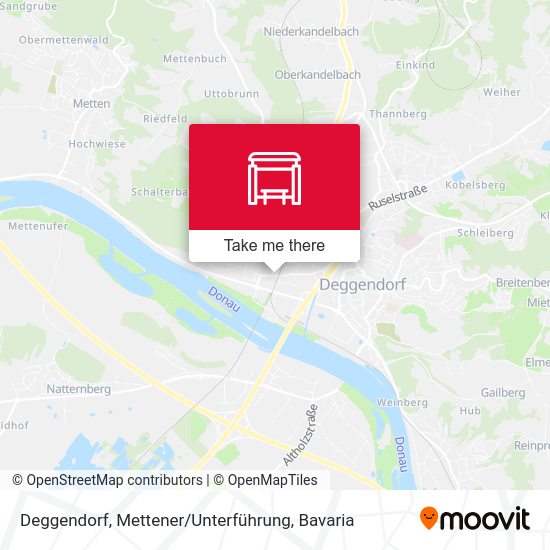 Deggendorf, Mettener / Unterführung map