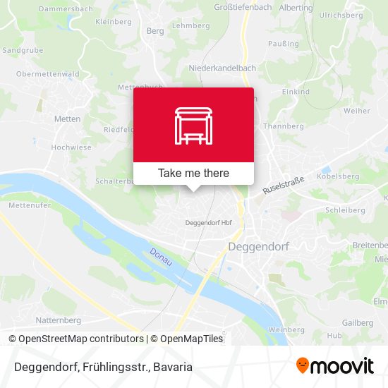 Карта Deggendorf, Frühlingsstr.