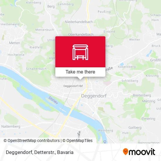 Карта Deggendorf, Detterstr.