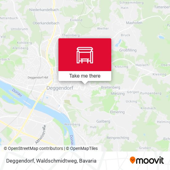Deggendorf, Waldschmidtweg map